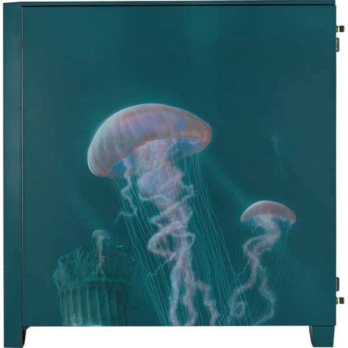 Vincent Hie Blue Jellyfish Corsair 4000D Tempered Glass Mid-Tower ATX Case Skin